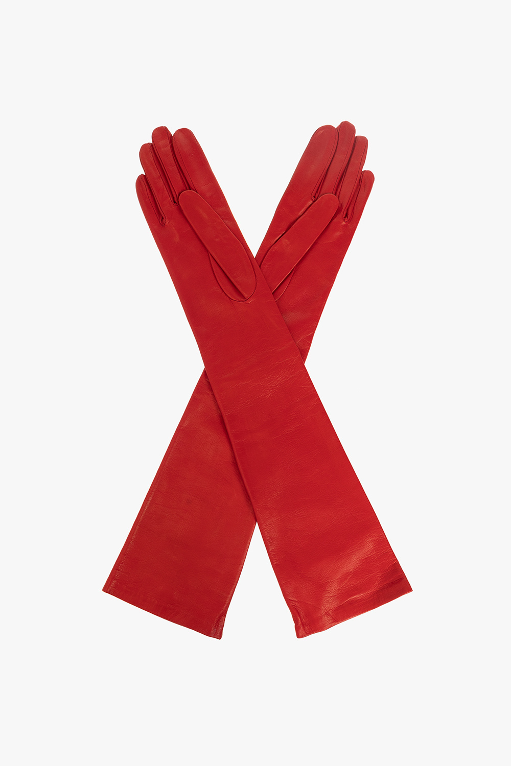 Red Leather gloves Dries Van Noten - IetpShops Serbia